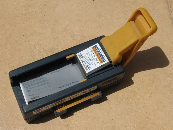 credit card being used for a payment